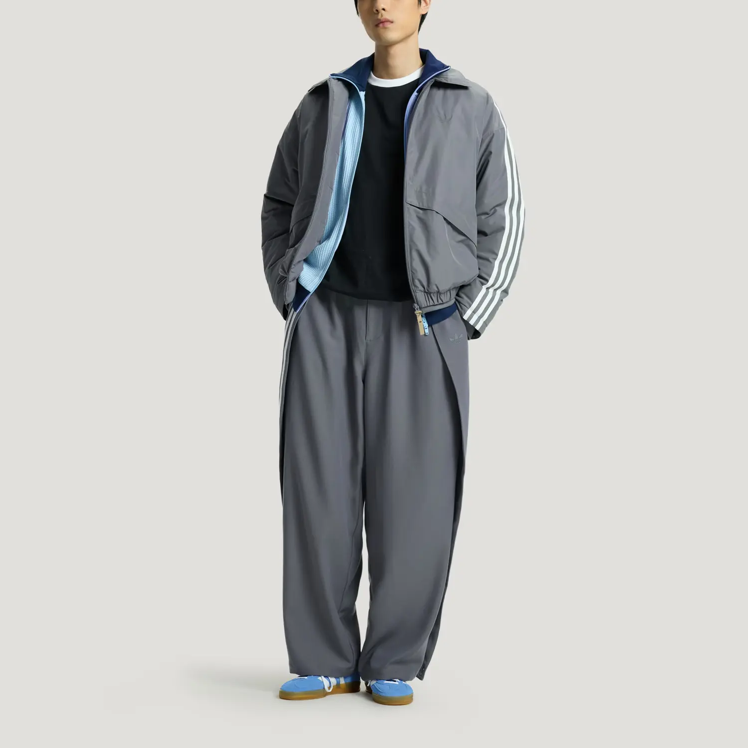 3S FW25 Пуховик Men's Adidas Originals, серый — фото 4