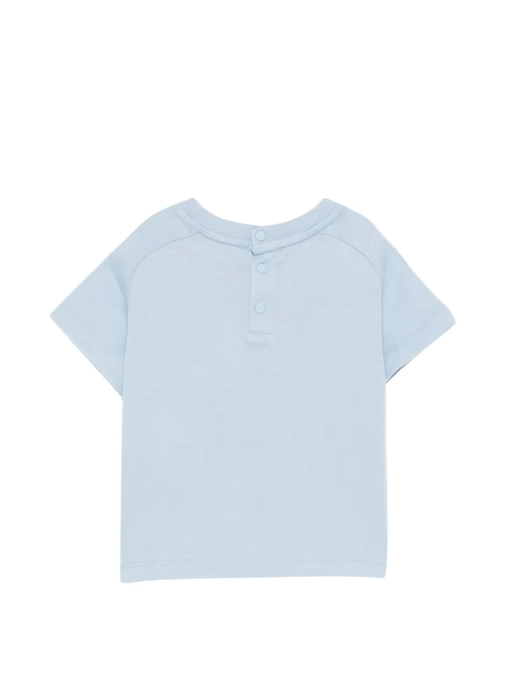 Футболка с вышитым карманом Emporio Armani Kids, синий — фото 2