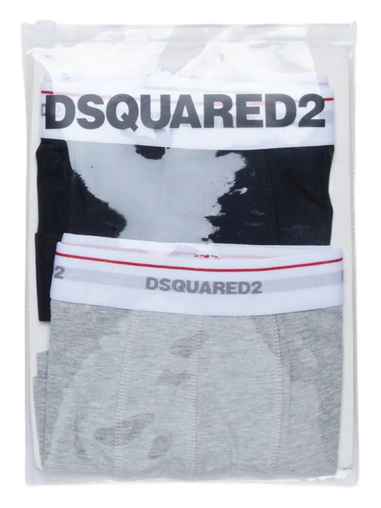 Боксеры DSQUARED2 KIDS с логотипом на поясе (комплект из двух шт.), черный — фото 3