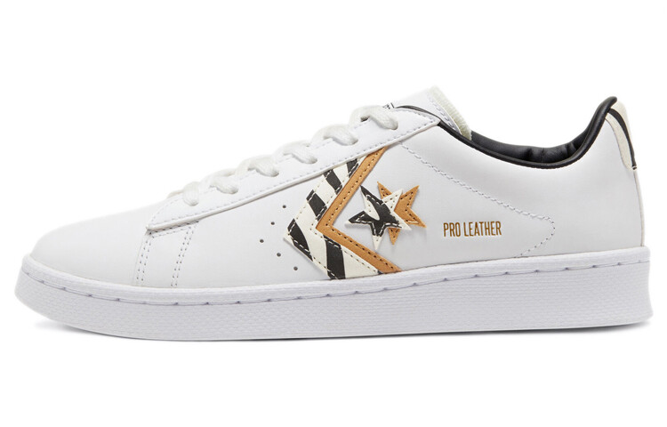 

Кожаные низкие кеды Converse Pro с принтом зебры и солнцезащитным кремом