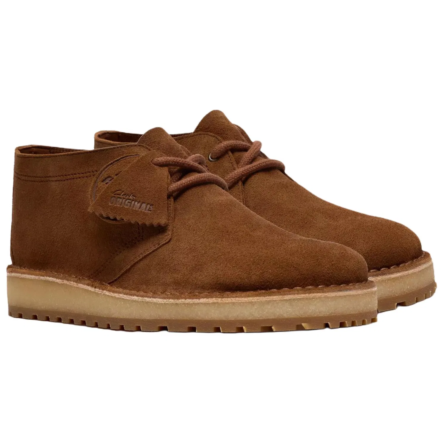 Ботинки замшевые Clarks Desert Hunter темно-коричневые — фото 4