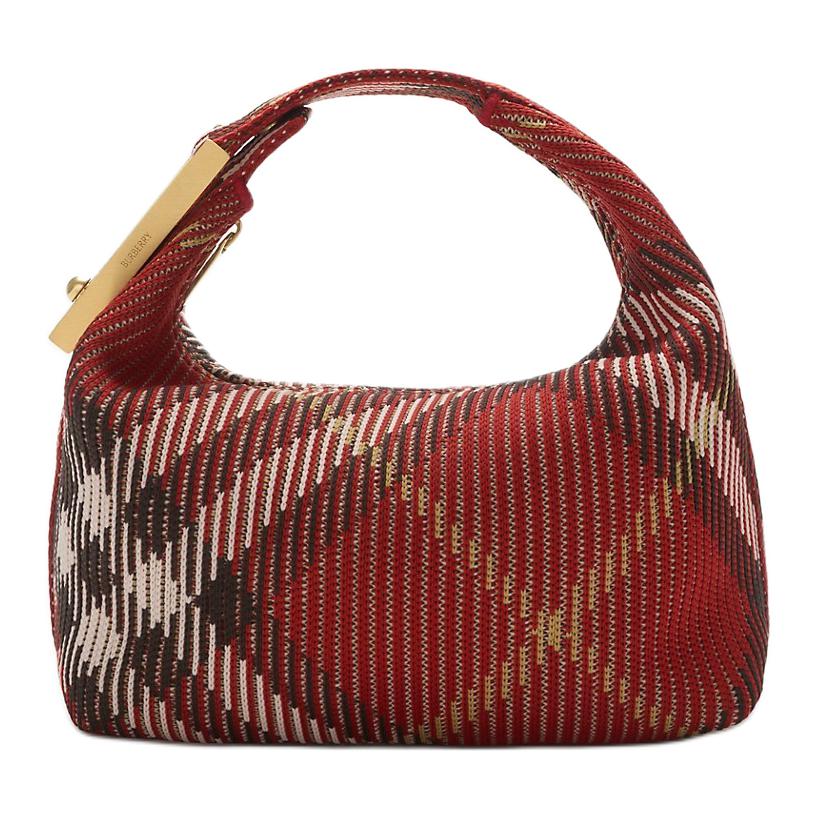 

Burberry Полиамидная мини-сумка через плечо женская ржаво-красная