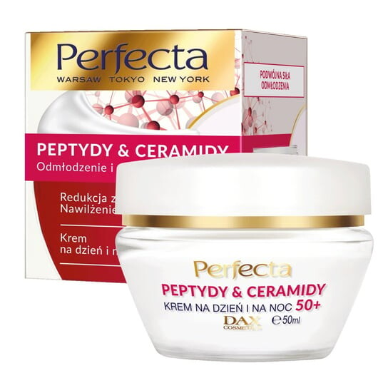 

Дневной и ночной крем Уменьшение морщин и увлажнение, 50 мл Perfecta, Peptides & Ceramines 50+