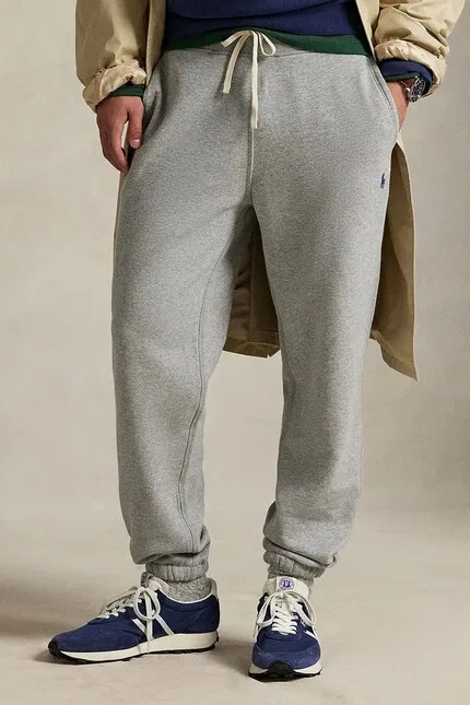 Спортивные штаны из плотного трикотажа 710793939002 Polo Ralph Lauren, серый