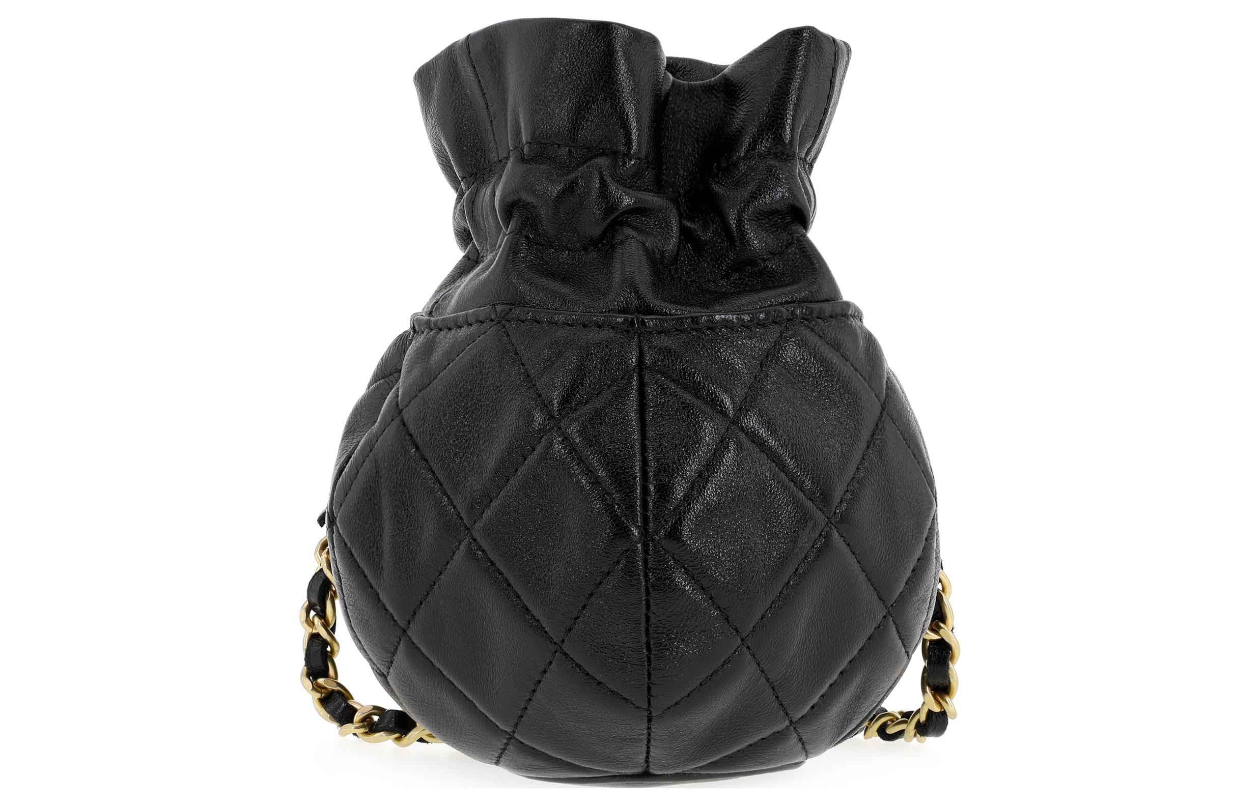 Яркая клатч на одно плечо из ягненка черный CHANEL — фото 4