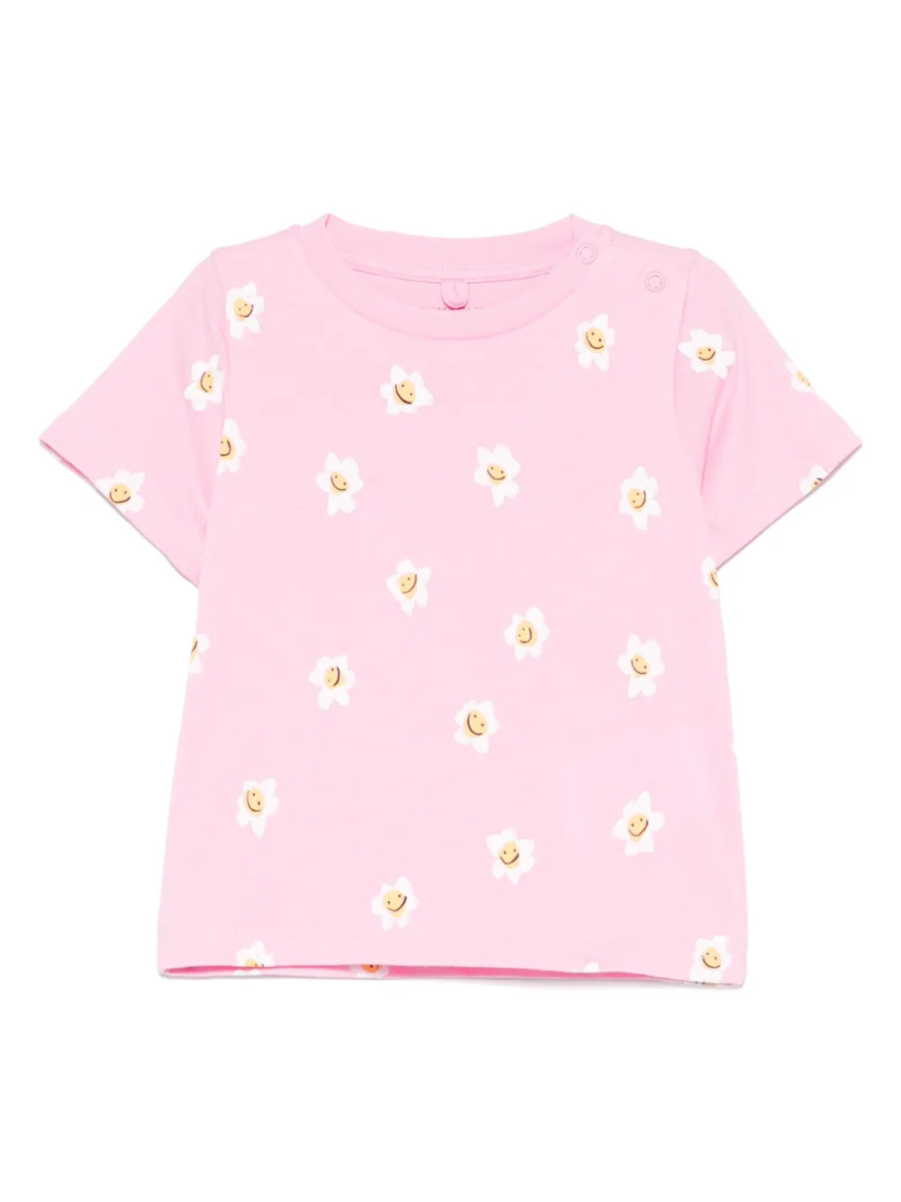 

Футболка с цветочным принтом Stella McCartney Kids, розовый