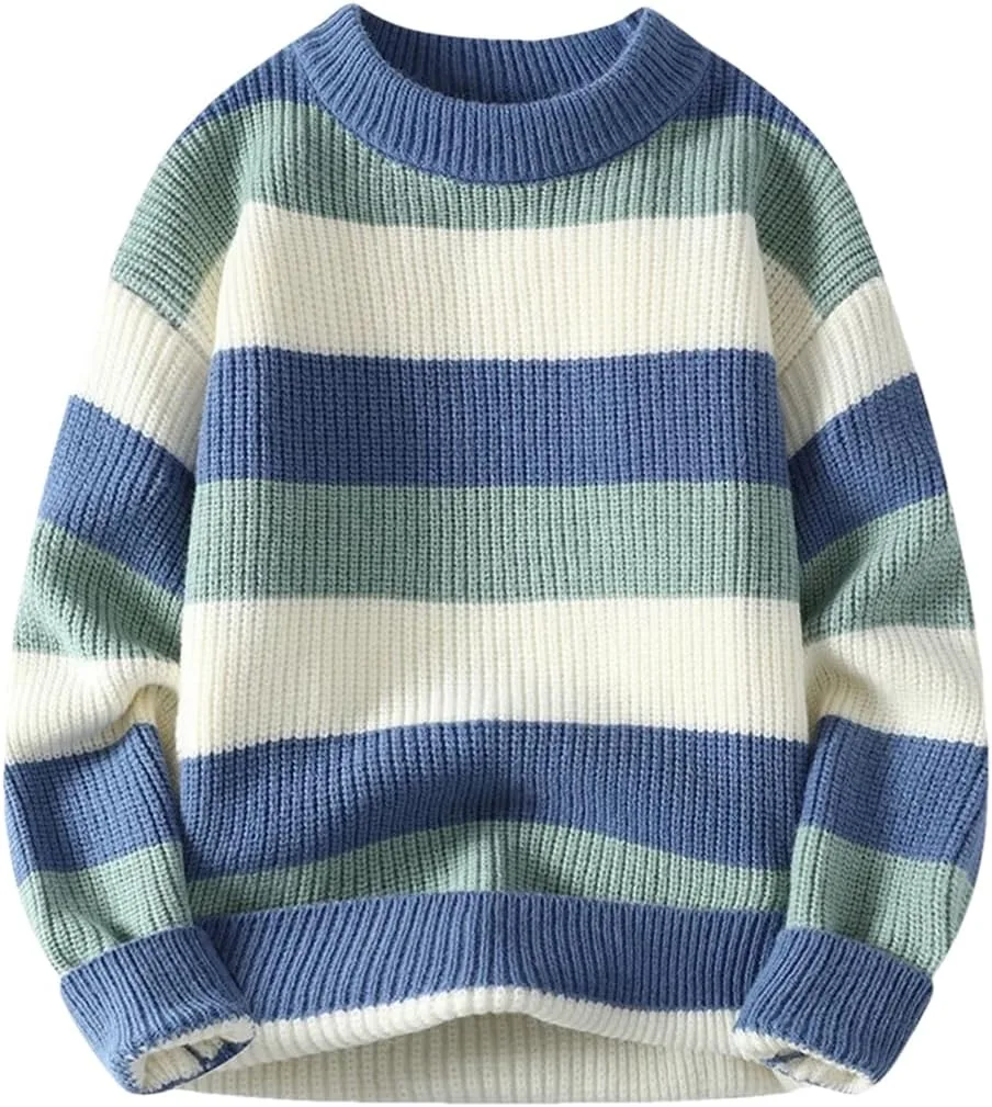 

Мужской полосатый оверсайз свитер Hdhdeueh