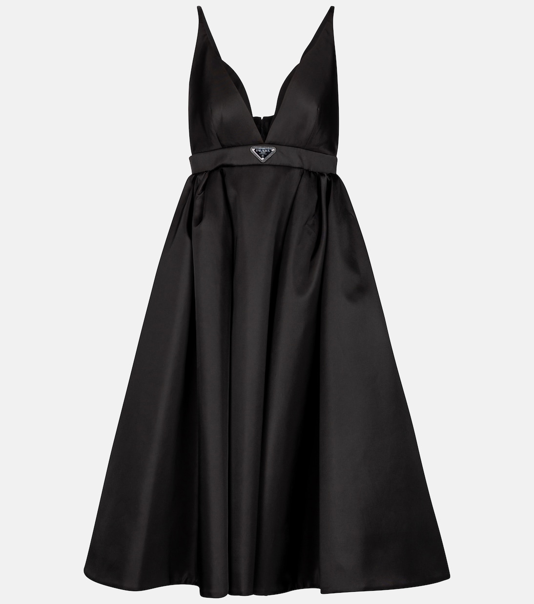 

Платье миди Re-Nylon Prada, черный