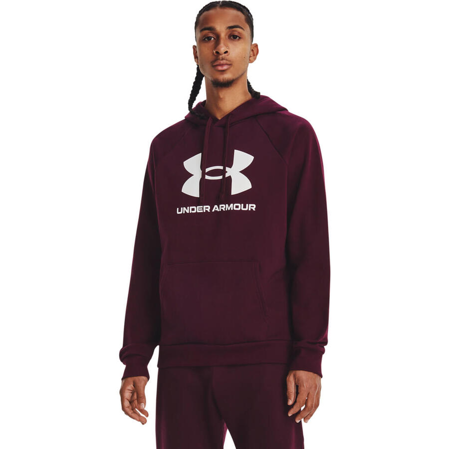 

Толстовка с капюшоном Rival из флиса Under Armour, фиолетовая, мужская