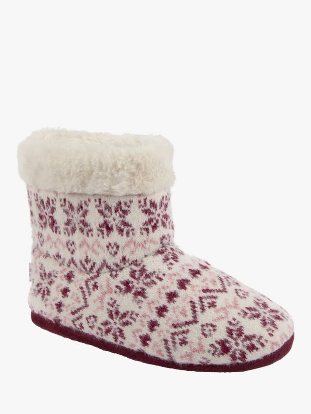 Женские тапочки-угги Fair Isle с вязаным узором totes, Fair Isle — фото 4