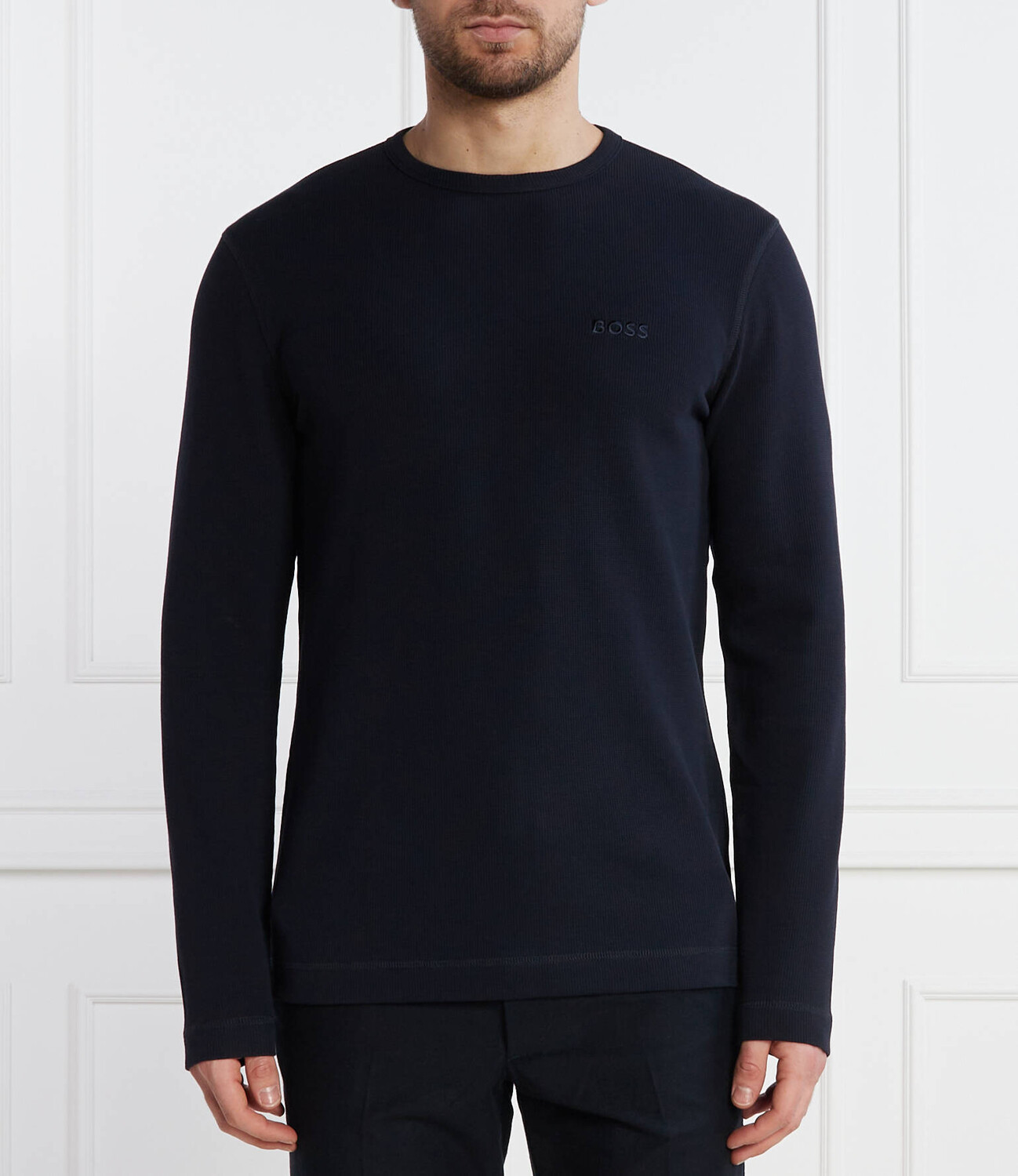 

Толстовка BOSS ORANGE Tempesto Regular Fit, темно-синий