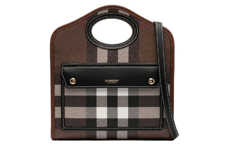 

Burberry Сумка через плечо из хлопка, женская, коричневого цвета