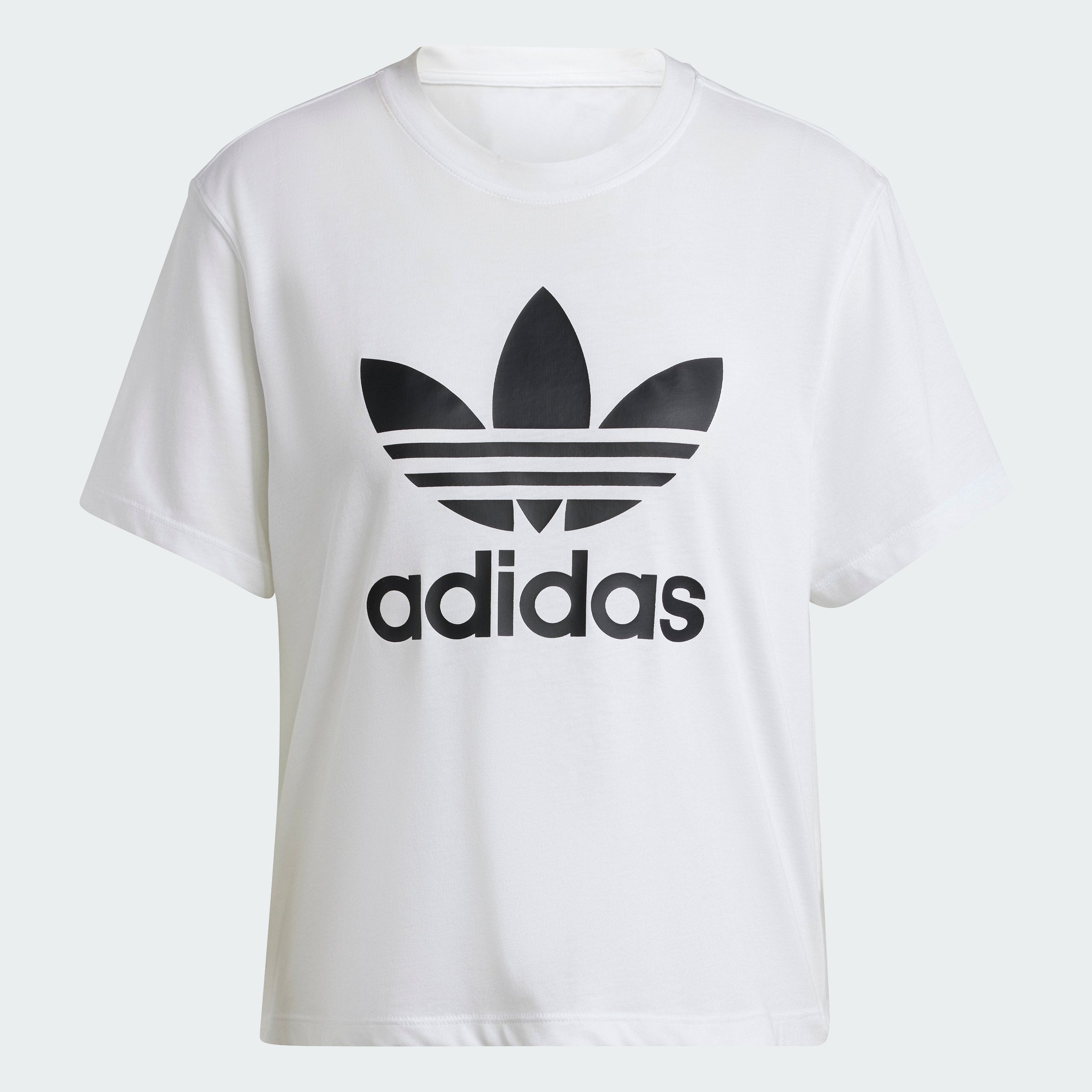 

Женская футболка Adidas Adicolor Trefoil Boxy, белый