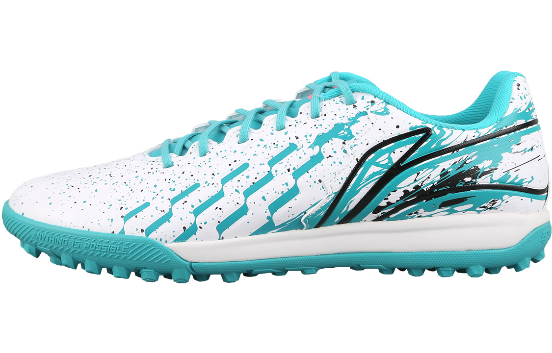 

LINING ЛиНинг TF искусственный газон амортизирующие футбольные бутсы мужские Porcelain Green White, цвет Porcelain Green White