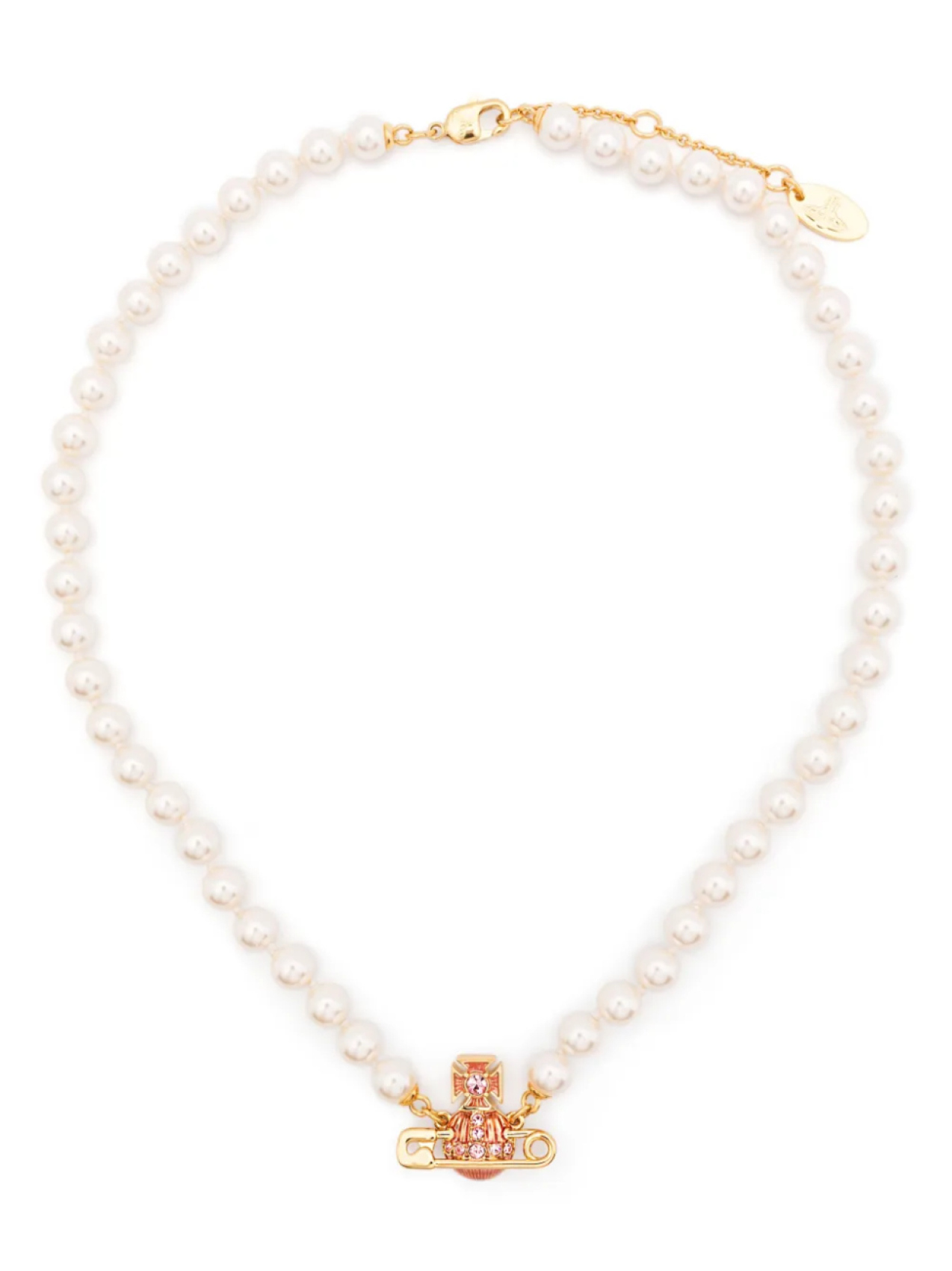 

Vivienne Westwood колье с декором Orb, золотой