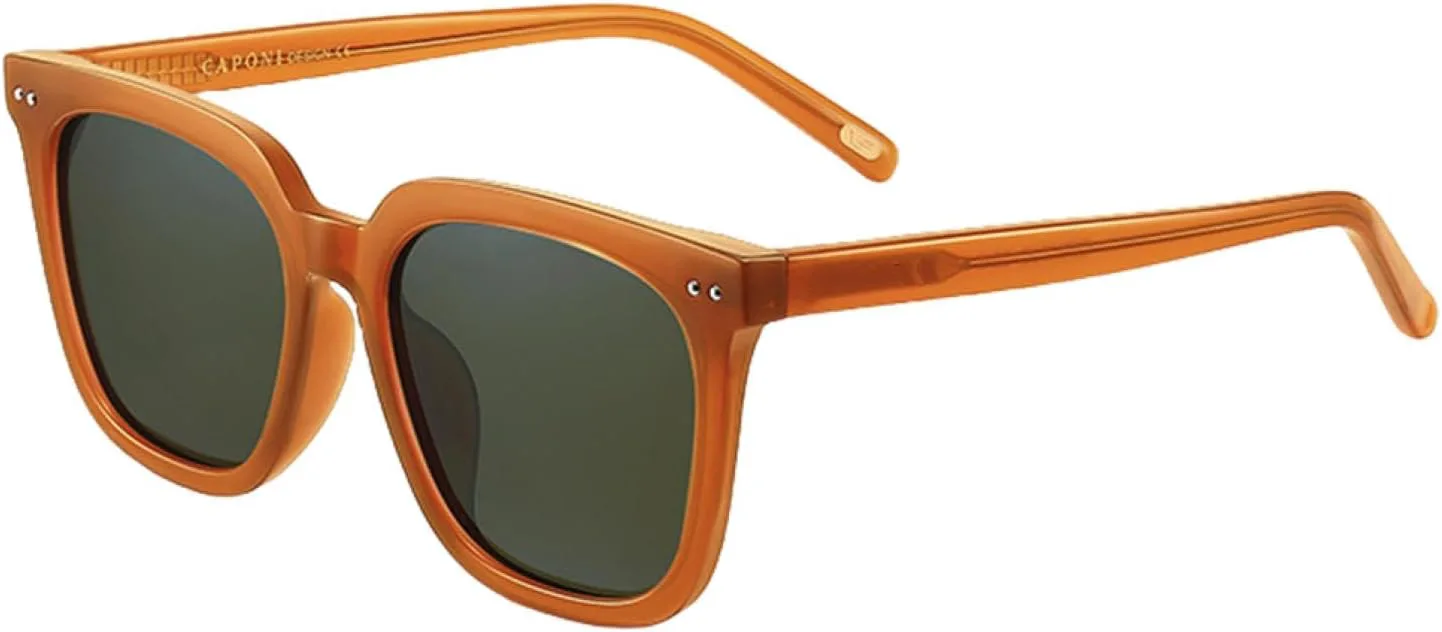 

Женские поляризованные солнцезащитные очки с увеличенной оправой из материала Tr-90, модные солнцезащитные очки с защитой от УФ-излучения TOIPASTN, Green