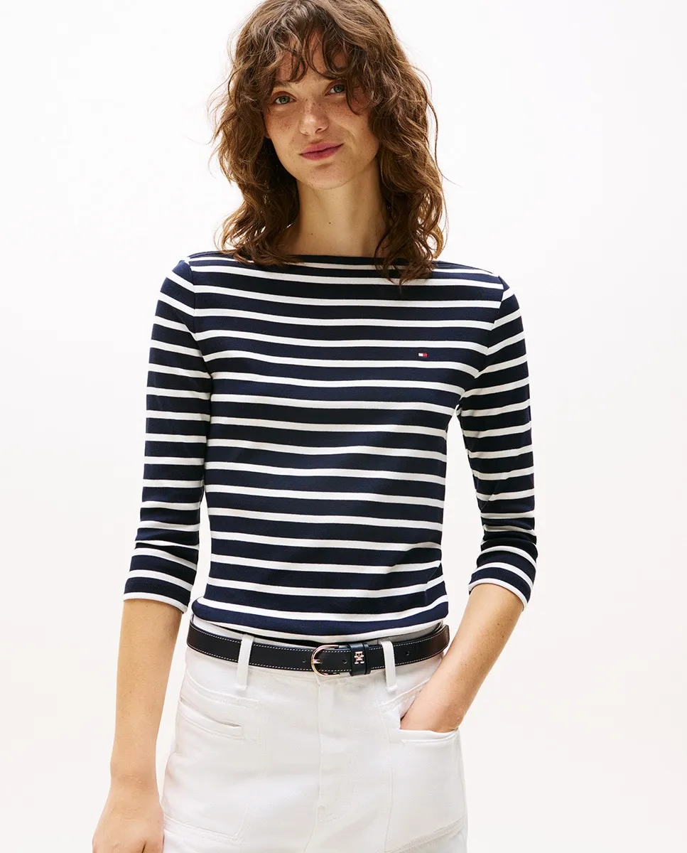 

Женская футболка с рукавом 3/4 Slim Cody Tommy Hilfiger, синий