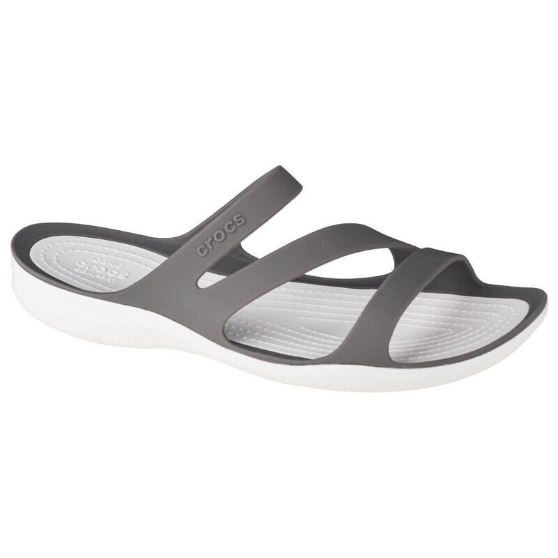 Шлепанцы Crocs, цвет grau/grau/weiss