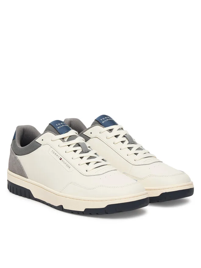 Tommy Hilfiger Кроссовки Th Basket Core Lite Lth/Suede FM0FM05714 белые — фото 2