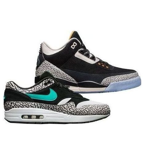 

Кроссовки atmos x 3 ретро и air max 1 Air Jordan, мульитколор, Черный, Кроссовки atmos x 3 ретро и air max 1 Air Jordan, мульитколор