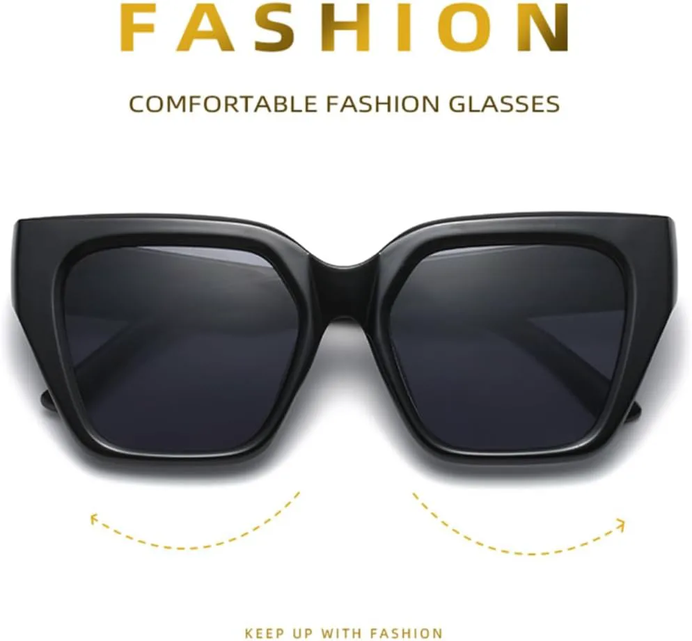 

Классические солнцезащитные очки в квадратной оправе для женщин и мужчин, для активного отдыха, вождения и рыбалки, с защитой от УФ-излучения UV400 TVTBBVV, Blue Gray