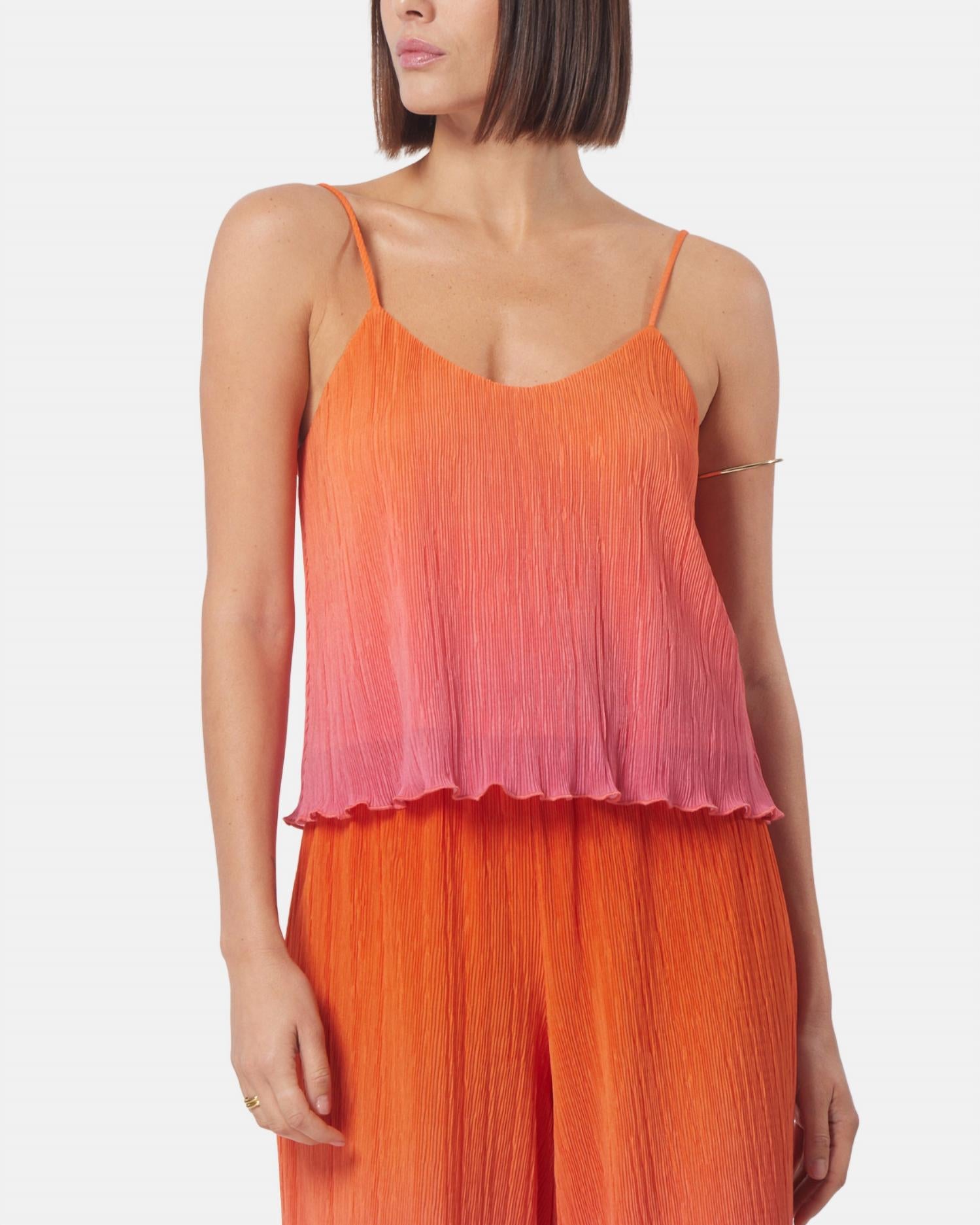 

Топ Arya в стиле омбре с плиссе GILNER FARRAR, цвет ombre pleated