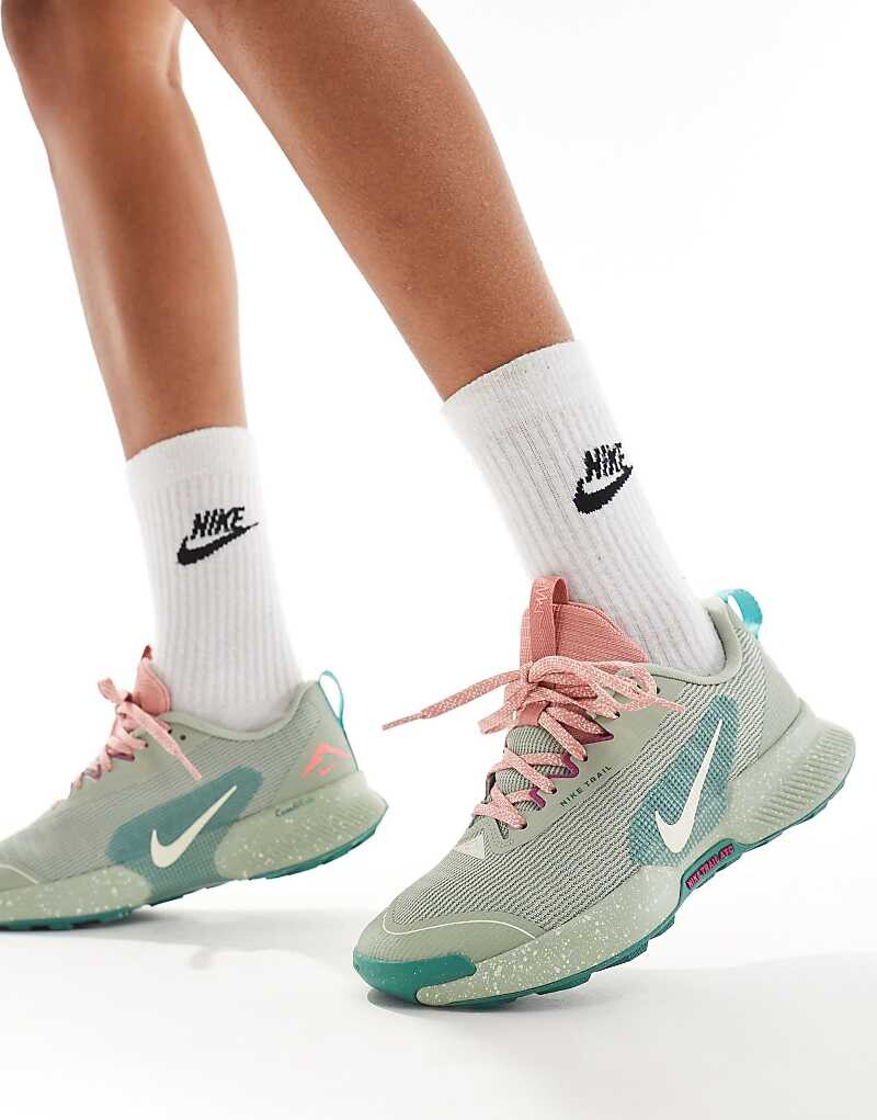 

Светло-зеленые кроссовки Nike Running Juniper Trail 3, Зеленый, Светло-зеленые кроссовки Nike Running Juniper Trail 3