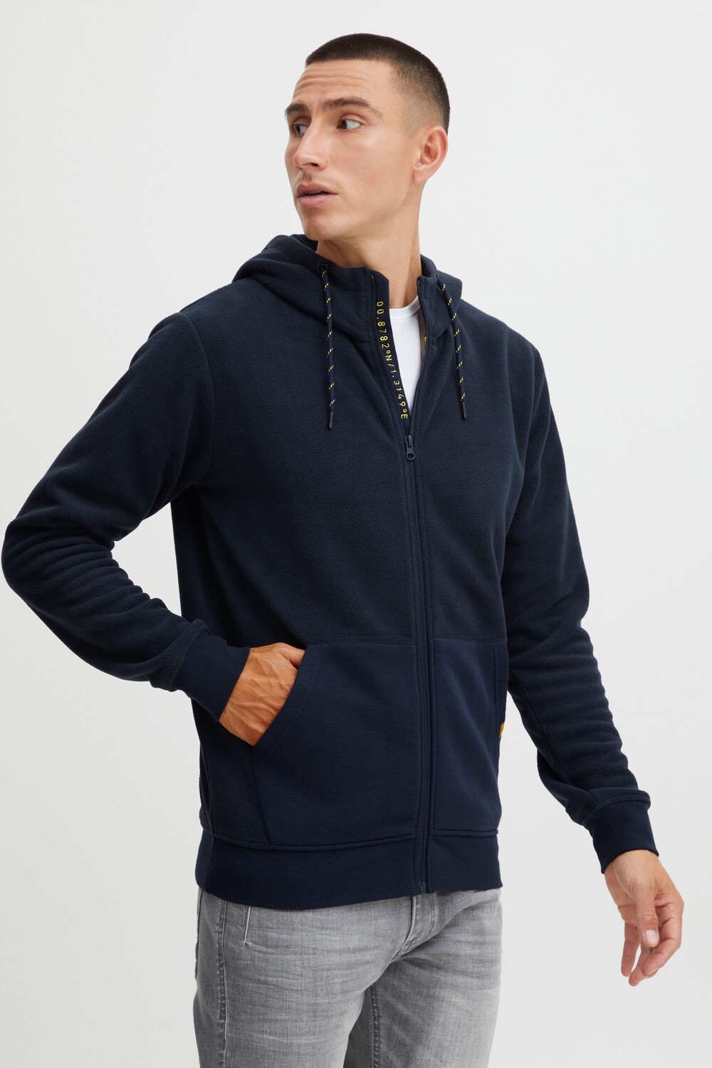 

Куртка INDICODE Kapuzenfleecejacke IDLando 55586MM, синий