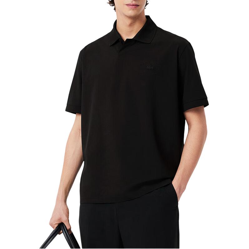 Футболка-поло Lacoste, мужская, весенняя коллекция, черный — фото 4