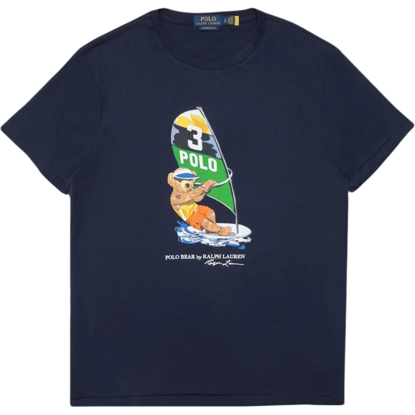 

Футболка Polo Ralph Lauren мужская синяя, Синий, Футболка Polo Ralph Lauren мужская синяя