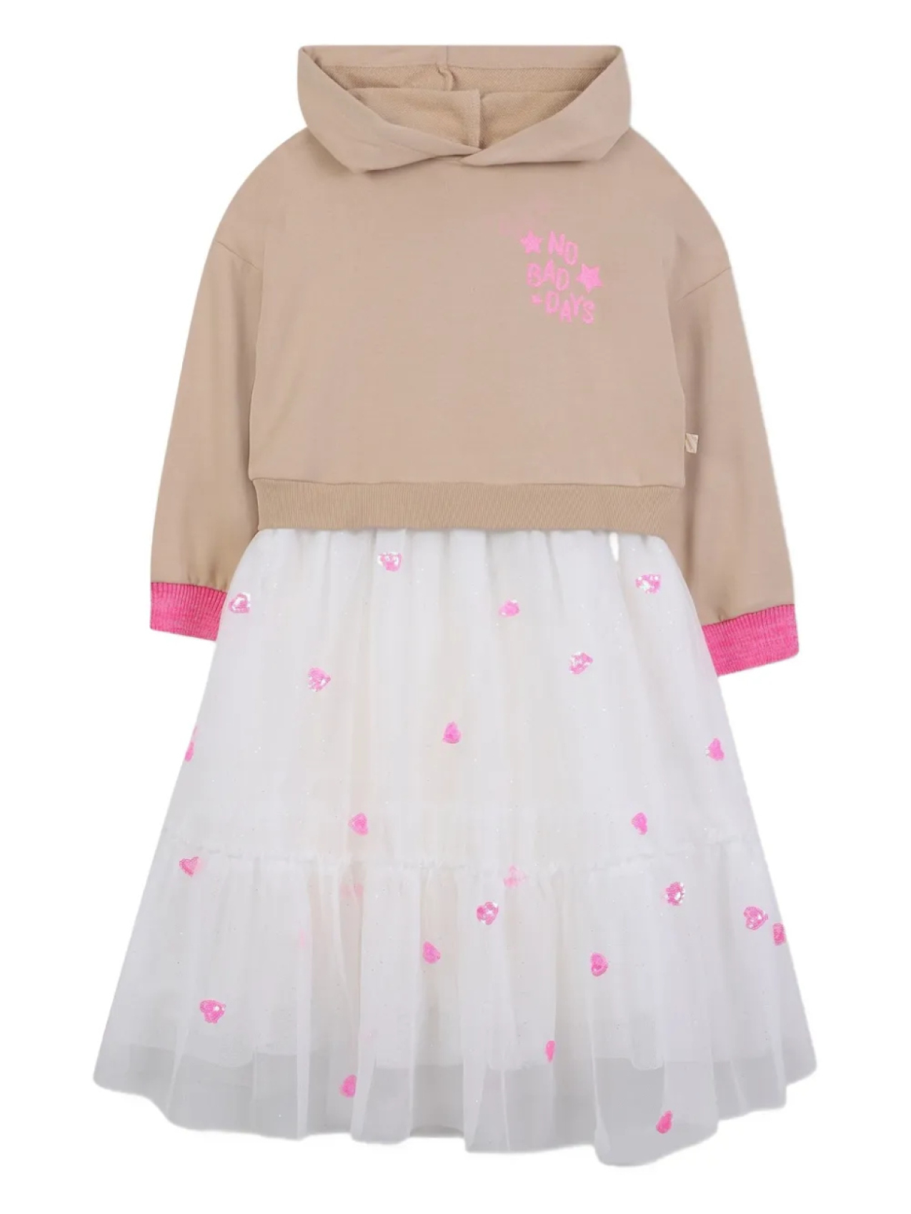 

Billieblush платье из тюля с капюшоном, нейтральный