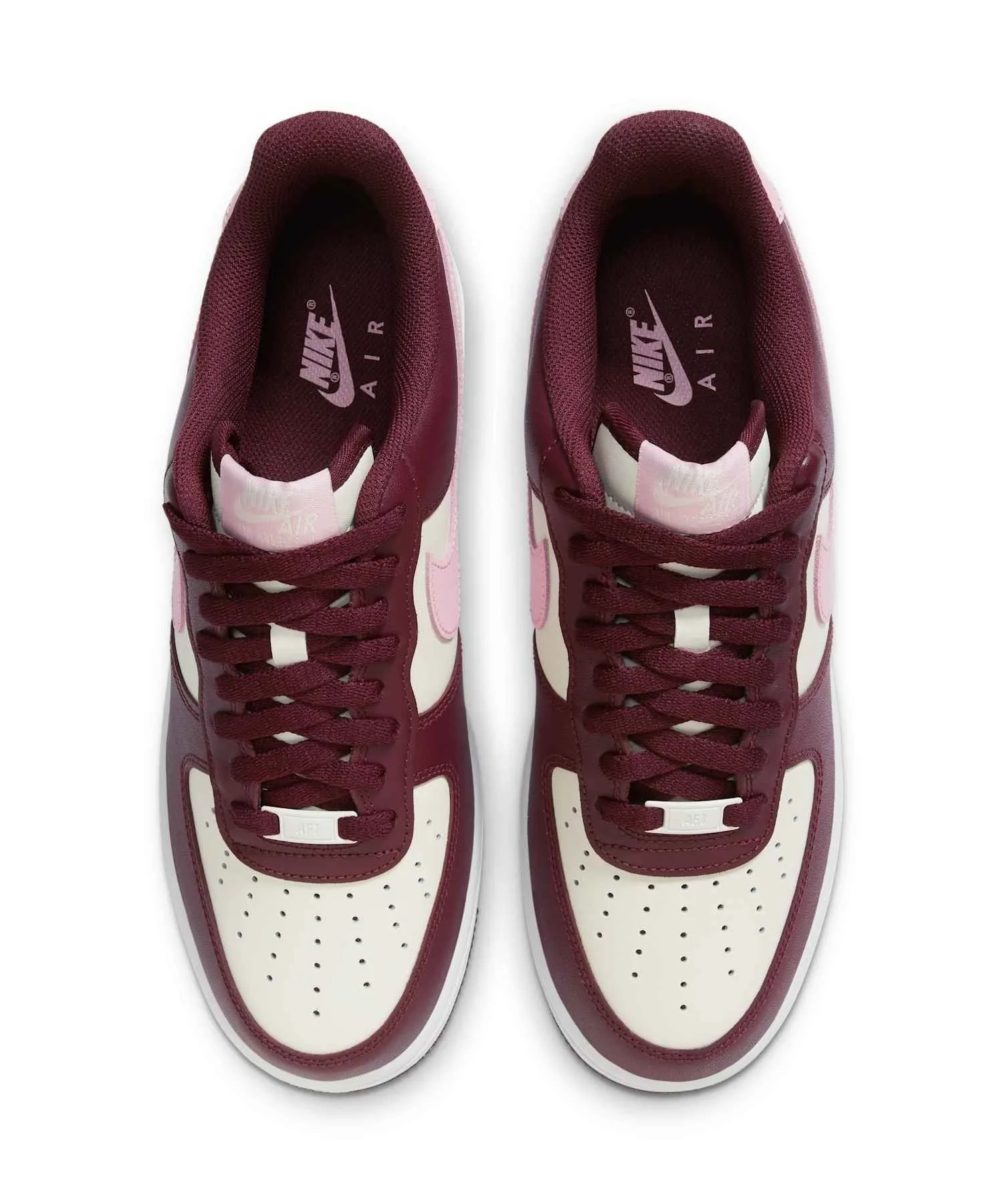 Мужские кроссовки из натуральной кожи Air Force 1 '07 NIKE бежевые — фото 4