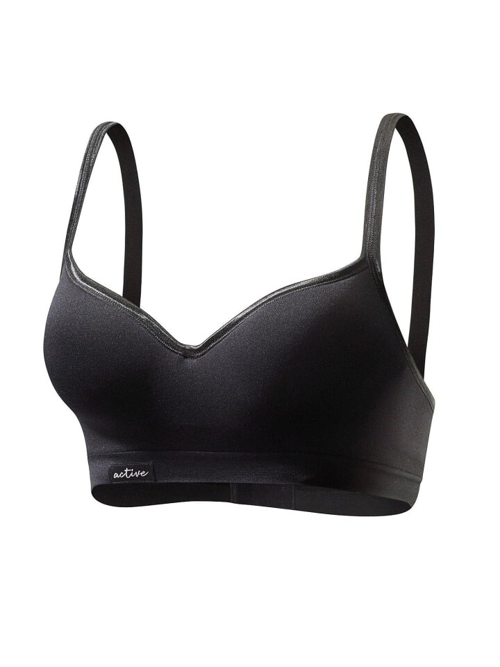 

Спортивный бюстгальтер LASCANA ACTIVE, черный