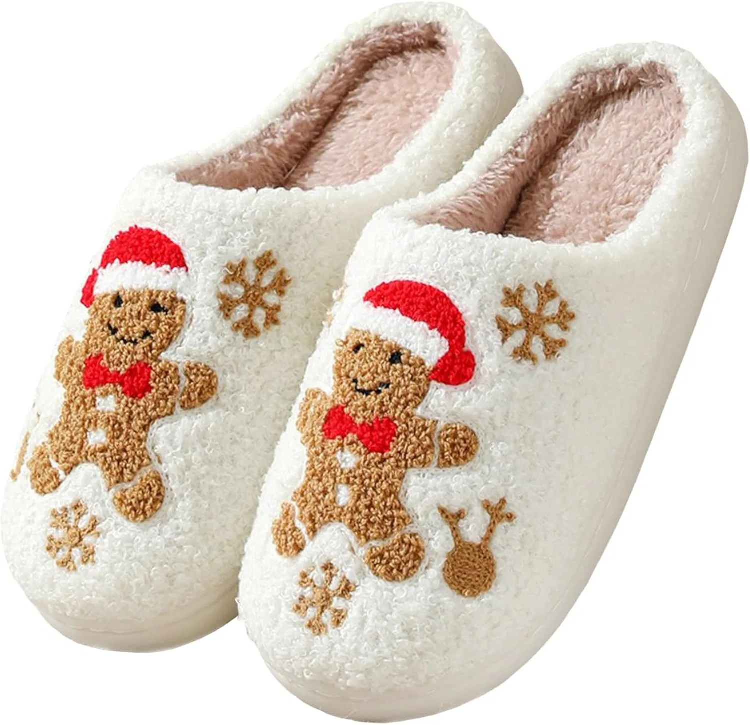 Тапочки с узором женские, Рождество, Gingerbread Man ODYQIG