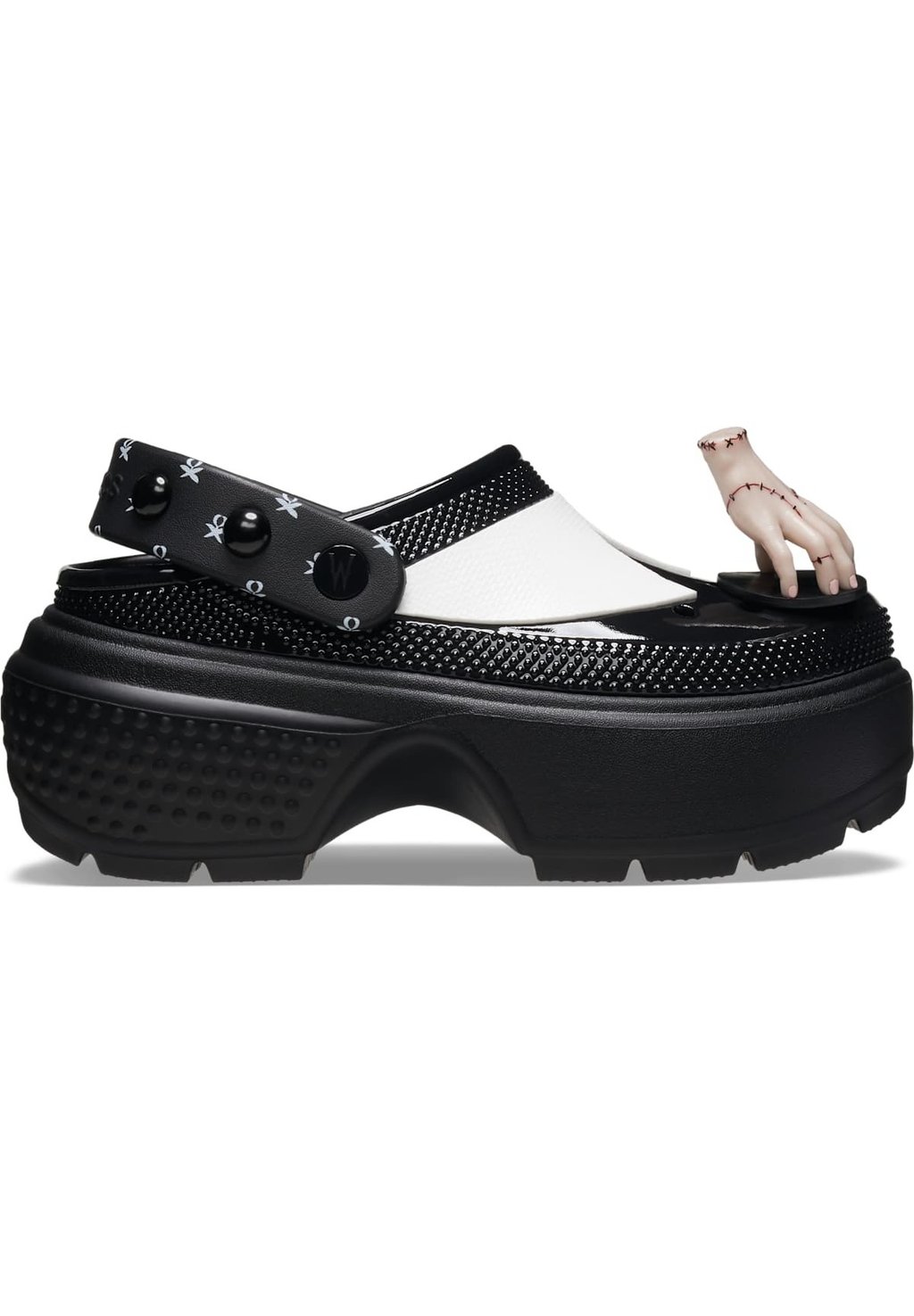 

Мюли Crocs, черный металлик