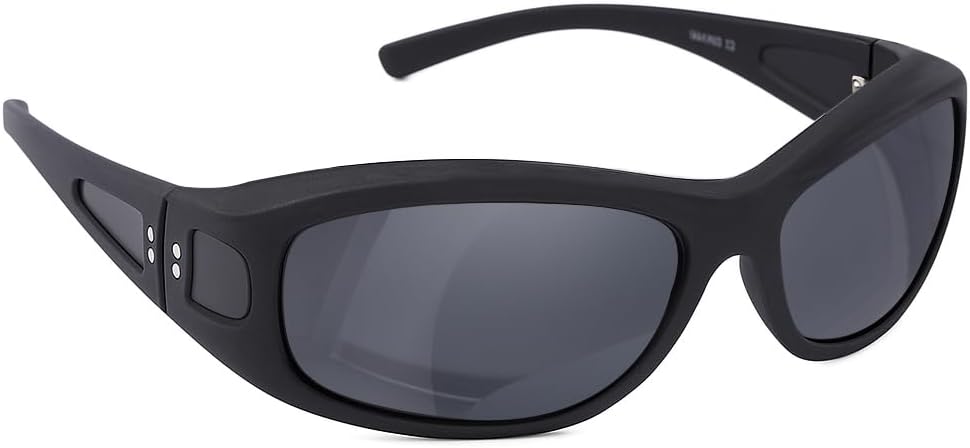 

Поляризованные солнцезащитные очки LILONGAD, тип: надеваемые поверх обычных, для мужчин и женщин. Цвет: Matt Black/Silver Mirror. Характеристики: обтекаемая форма, защита UV400, для вождения и активного отдыха