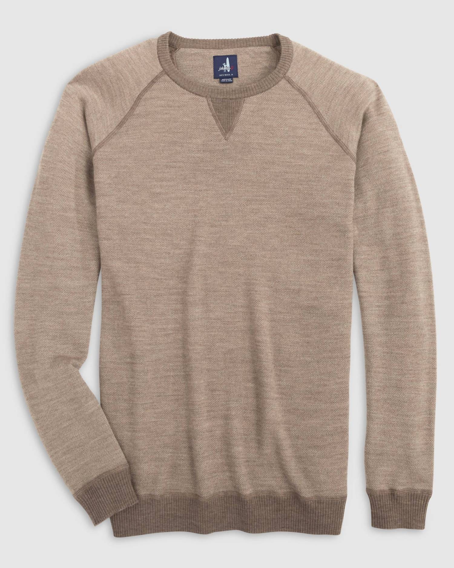 

Свитер Boggs Merino Wool с круглым вырезом, кофейный цвет JOHNNIE-O, цвет coffee