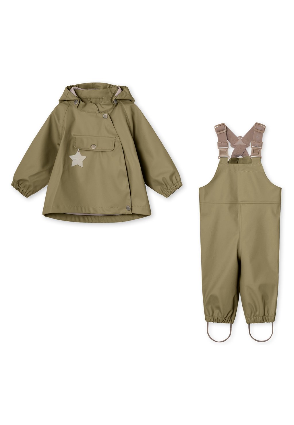 Водонепроницаемые брюки MATWAINIS UNISEX SET MINI A TURE, светло-зеленый — фото 2