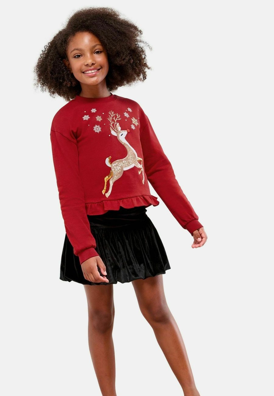 

Толстовка Lipsy LOOSE CREW NECK , Red Reindeer/Red