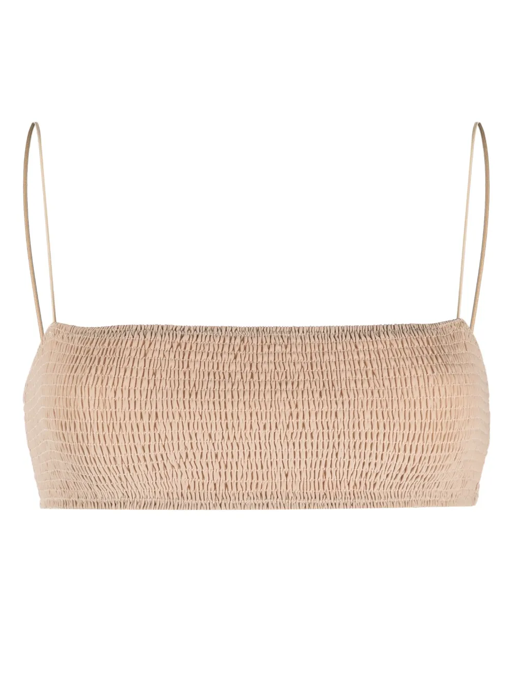 

Топ бикини с квадратным вырезом Toteme, бежевый
