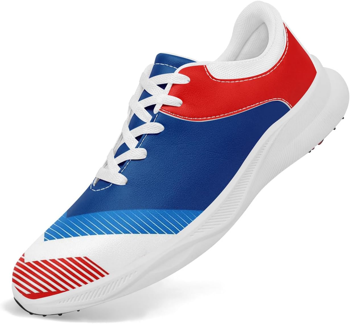 

Мужские гольф-кроссовки, спортивные водонепроницаемые гольф-ботинки без шипов, нескользящие с воздухопроницаемой амортизацией, спортивная обувь для женщин Coolcustomize, красный