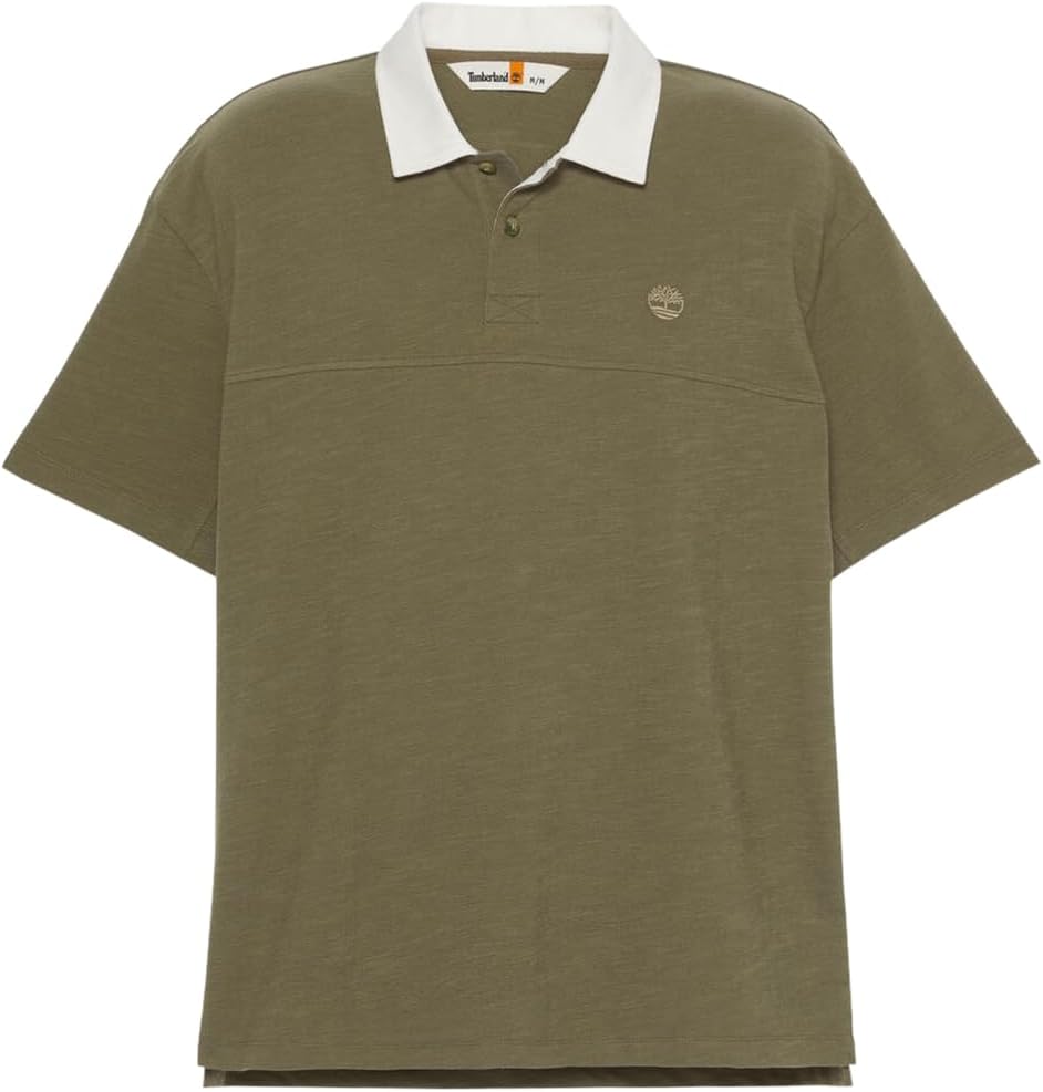 

Мужская поло-рубашка Timberland с коротким рукавом и текстурированной поверхностью, зеленый