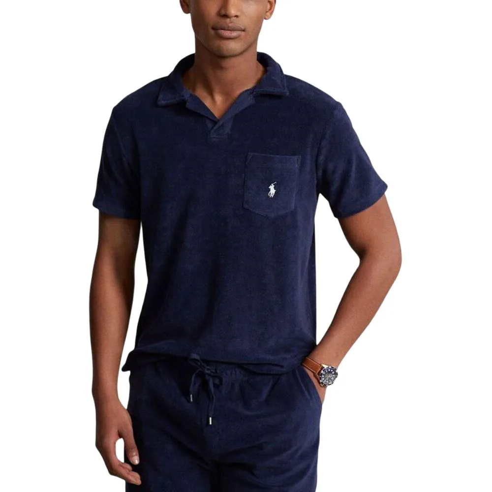 Polo Ralph Lauren Polo Shirts Men's Blue Polo Collar Moderate Straight Fit — фото 4