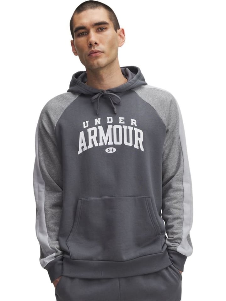 

Худи Rival Cb Hood Fleece серого цвета Under Armour