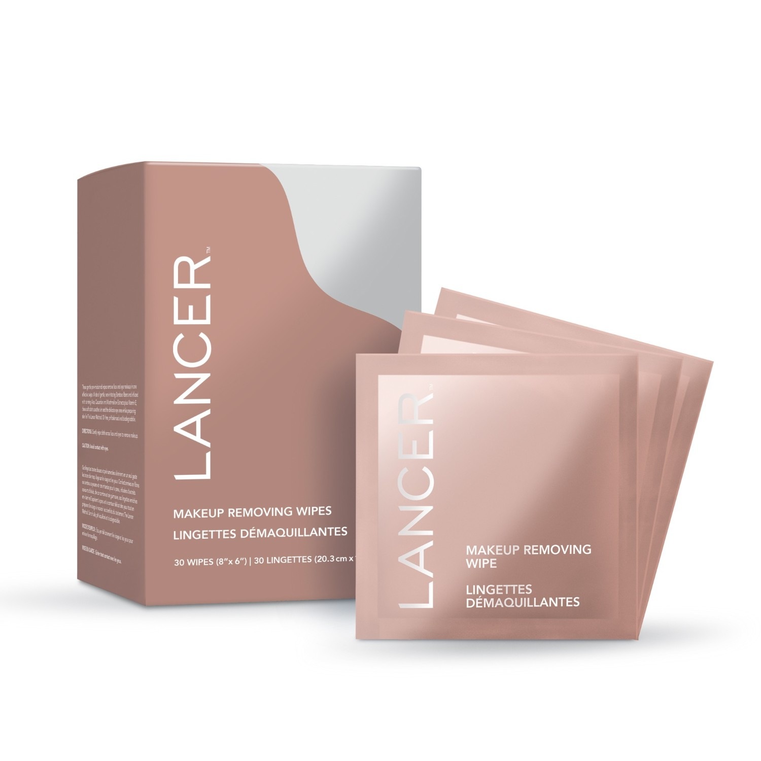 

Средство для снятия макияжа makeup removing wipes Lancer, количество 1 шт.