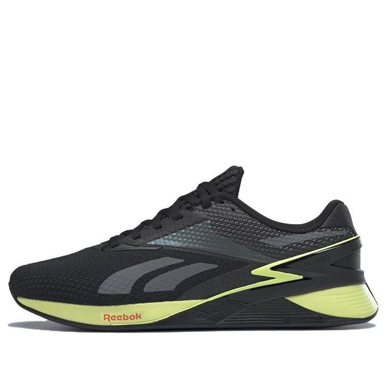 

Кроссовки Reebok Nano X3 'Black Energy Glow', черный