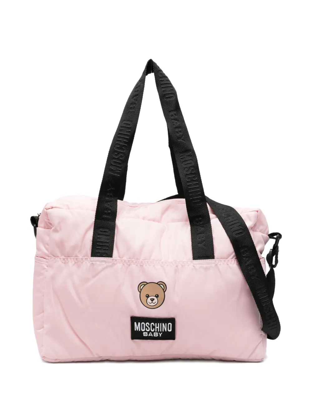 

Сумка для пеленания с принтом плюшевого мишки Moschino Kids, розовый