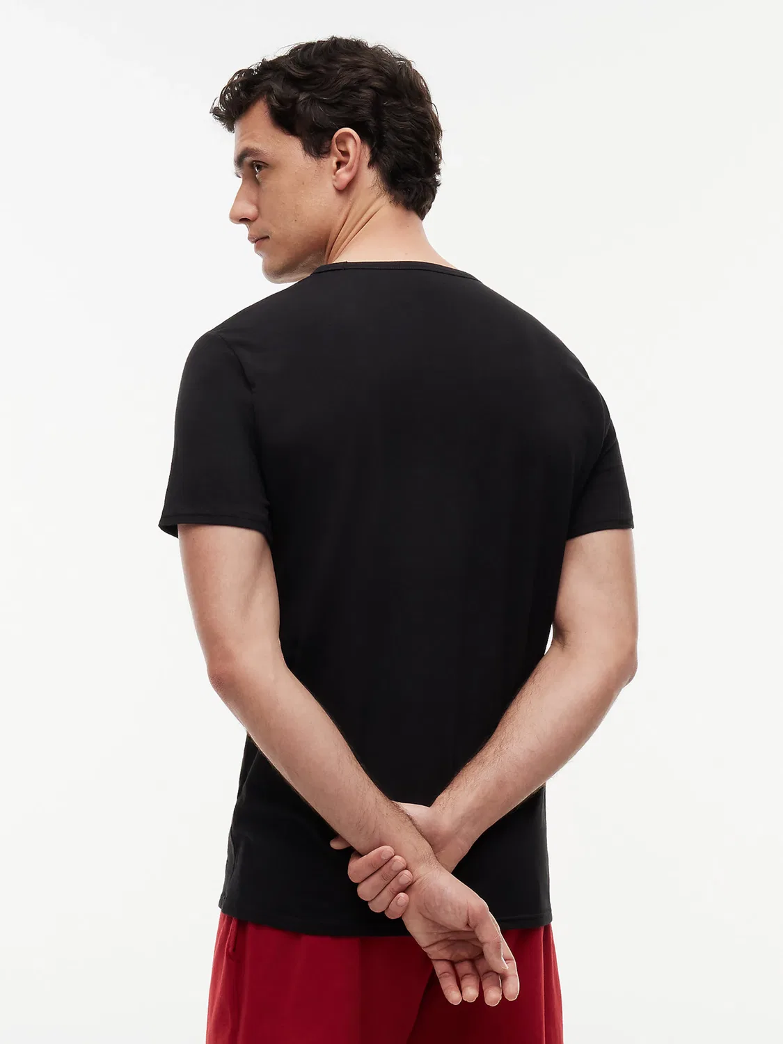 Рубашка Tommy Hilfiger Premium Essential черного цвета — фото 4
