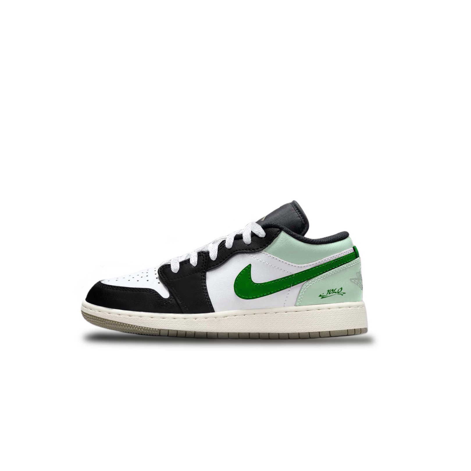 

Баскетбольные кроссовки Air 1 для детей начальной школы Jordan, изумрудный