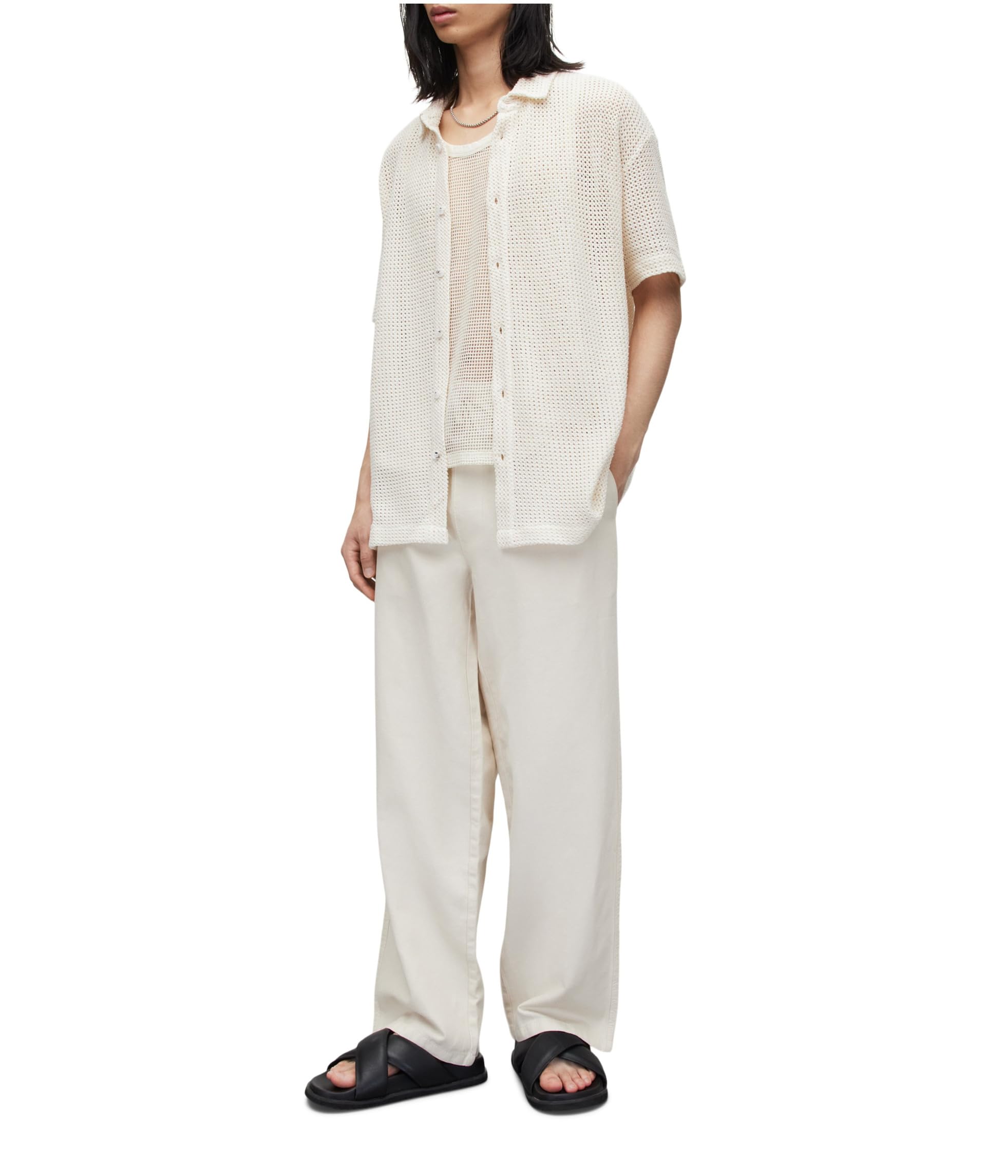

Брюки AllSaints Hanbury Trousers, Oyster Grey